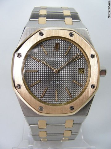 Audemars Piguet Royal Oak Jumbo vintage or/acier cadran ardoise
