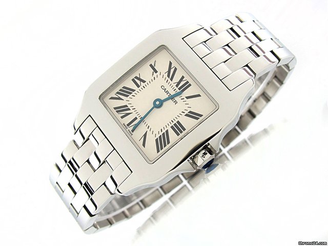 Cartier "SANTOS DEMOISELLE W25065Z5" 26 mm Edelstahl Quarz