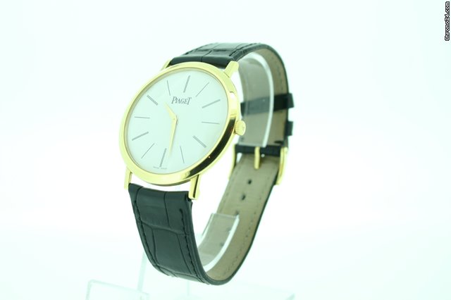 replica Piaget Altiplano 38mm 18ct Yellow Gold / Croc. RRP10,700 GOA31114 WATCHES 1 