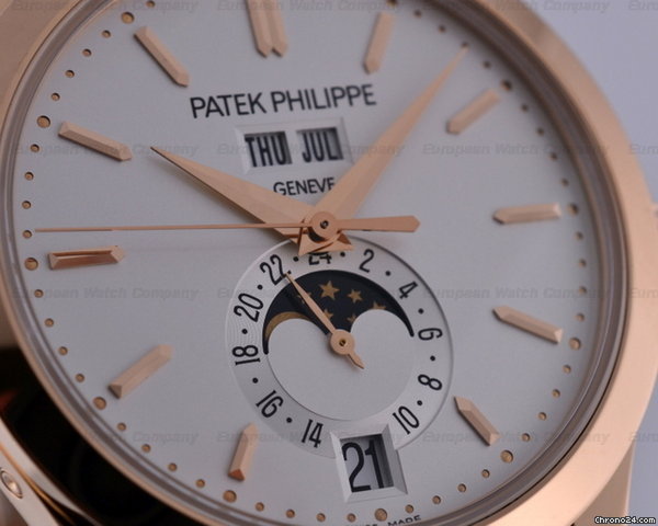 replica Patek Philippe Annual Calendar 18K Rose Gold Stick Dial 38MM WATCHES 1 