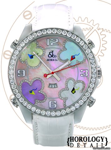 Jacob & Co. Five Time Zone Diamond Accent 47mm - JCATH2