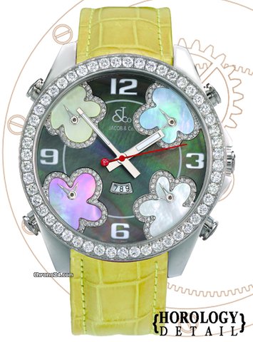 Jacob & Co. Five Time Zone Diamond Accent 47mm - JCATH9