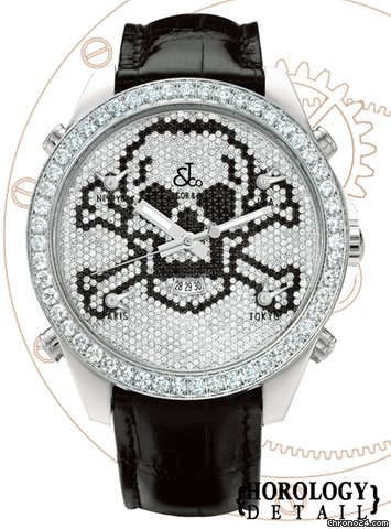 Jacob & Co. Five Time Zone Diamond Skull47mm - JCSKULL