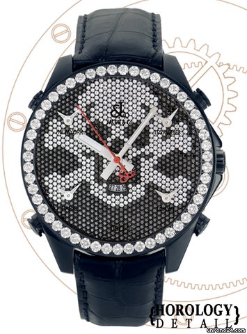 Jacob & Co. Five Time Zone Diamond Skull47mm - JCSKULL9