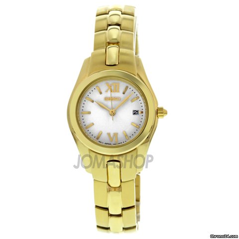 Seiko Reflections Gold-tone Steel Ladies Watch SXDA74