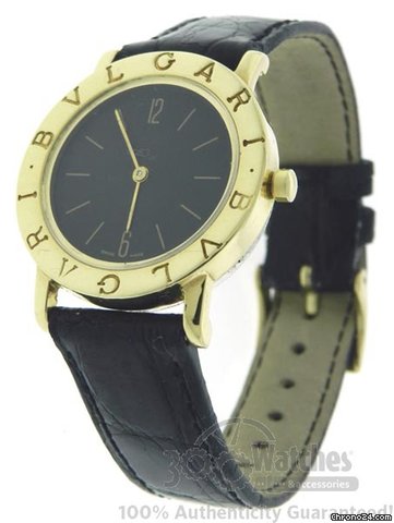 Bulgari Unisex   BB30GL 18K Gold Date Mid Size 30mm Watch