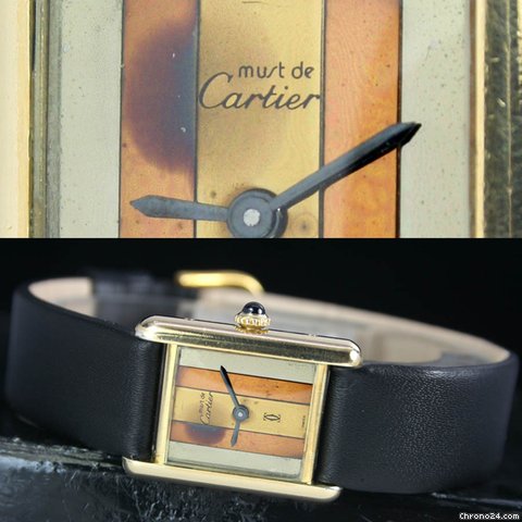 Cartier Must De Tank Vermeil Gold Plated
