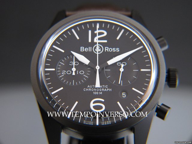 Bell & Ross BR 126 Vintage Chronograph original carbon full set 2012