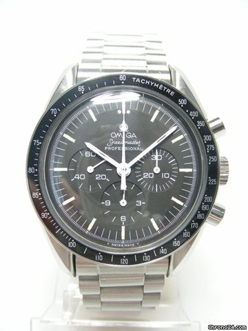 Omega Speedmaster chronographe full steel/complet acier cadran noir/black dial