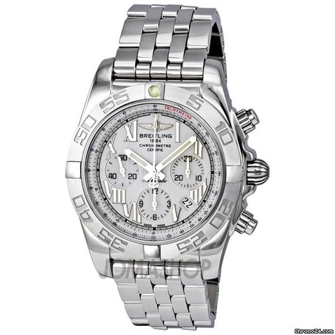 Breitling Chronomat B01 Antarctica White Chronograph Mens Watch AB011011-A690SS