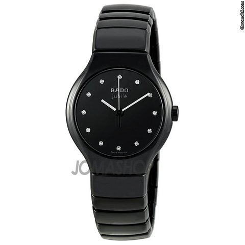 Rado True Jubile Black Ceramic Ladies Watch R27655762