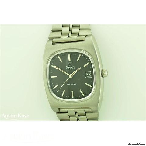 Omega Geneve steel automatic date on bracelet