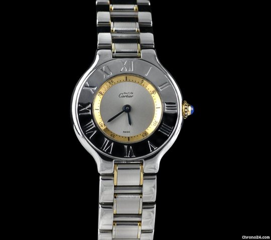 Cartier Must de 21 18K/SS Mid Size