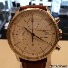 Baume & Mercier et  chrono date classima white dial