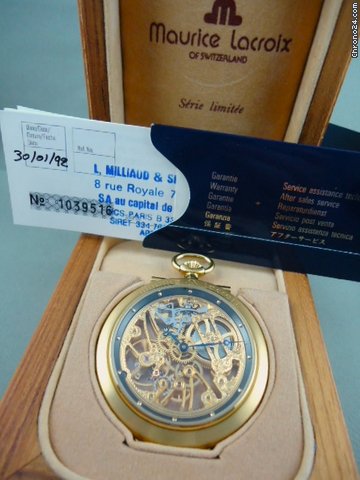 replica Maurice Lacroix Pocket Watch Ref Masterpiece squelette WATCHES 1 