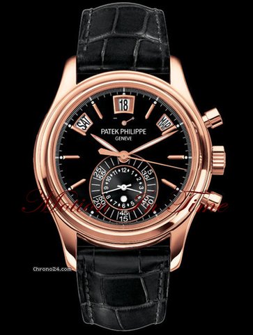 Patek Philippe NEW 2012 PATEK 5960R "BLACK" ROSE GOLD ANNUAL CALENDAR CHRON
