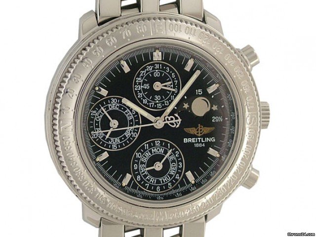Breitling Astromat Chrono 1461 Ref. A19405 Vollkalender Mondphase Vintage 40 mm