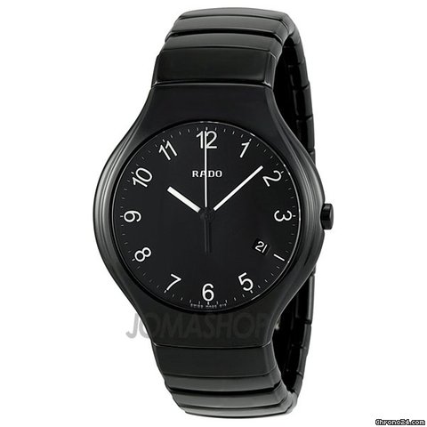 Rado True Black Dial Ceramic Mens Watch R27653192