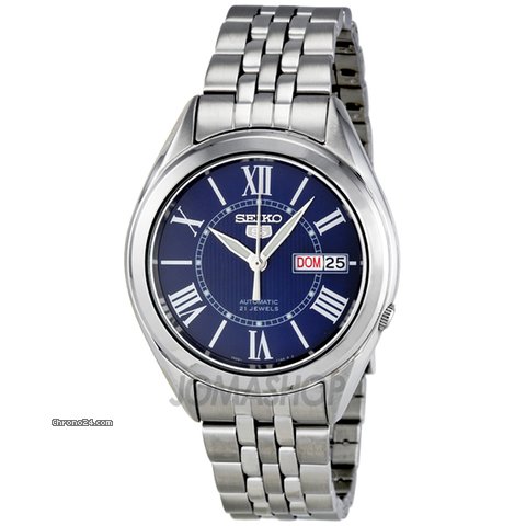 Seiko 5 Automatic Blue Dial Stainless Steel Mens Watch SNKL31