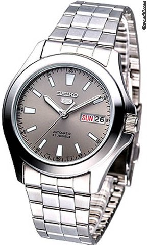 Seiko 5 Automatic Gray Dial Mens Watch SNKL03