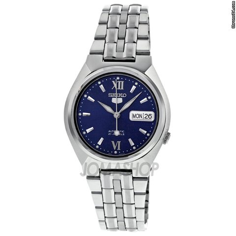Seiko 5 Automatic Blue Dial Stainless Steel Mens Watch SNK319