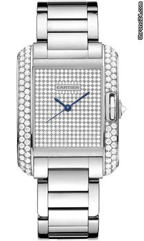 Cartier Tank Anglaise White Gold With Diamonds