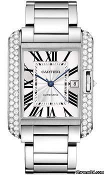 Cartier Tank Anglaise White Gold With Diamonds