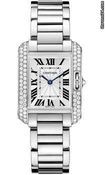 Cartier Tank Anglaise White Gold With Diamonds