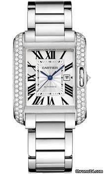 Cartier Tank Anglaise White Gold With Diamonds