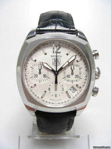 TAG Heuer Monza Chronographe steel/acier cadran silver dial