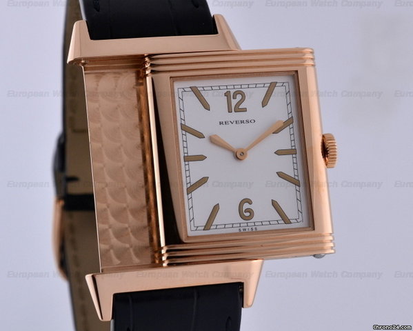replica Jaeger-LeCoultre Grande Reverso "Tribute to 1931" Ultra Thin Cream Dial 18K Rose Gold WATCHES 1 