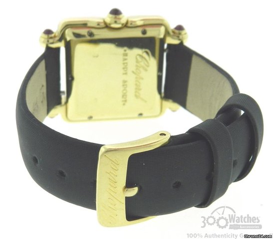replica Chopard Happy Sport 27/6677-21 18K Yellow Gold Diamond Date Watch WATCHES 1 