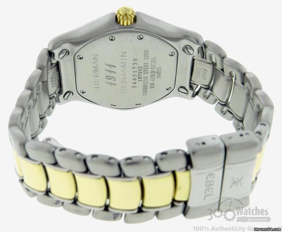 replica Ebel 1911 187902 18K Gold & Steel Quartz Date Mid Size 37mm Watch WATCHES 1 