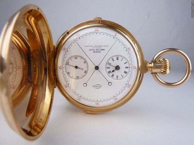 Patek Philippe Hunter 1879 Minutenrepetition Rattrapante Taschenuhr pocket