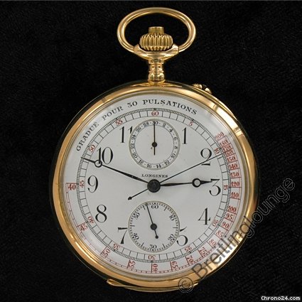 Longines Doctors Pocket Watch 18 Kt Gold