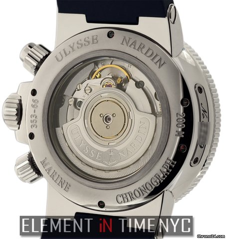 replica Ulysse Nardin Maxi Marine Chronograph Stainless Steel 41mm 353-66 WATCHES 1 