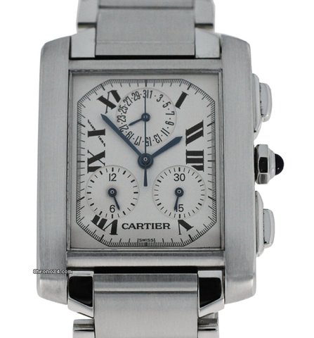 replica Cartier Tank Francaise Chronoflex chronograph WATCHES 1 