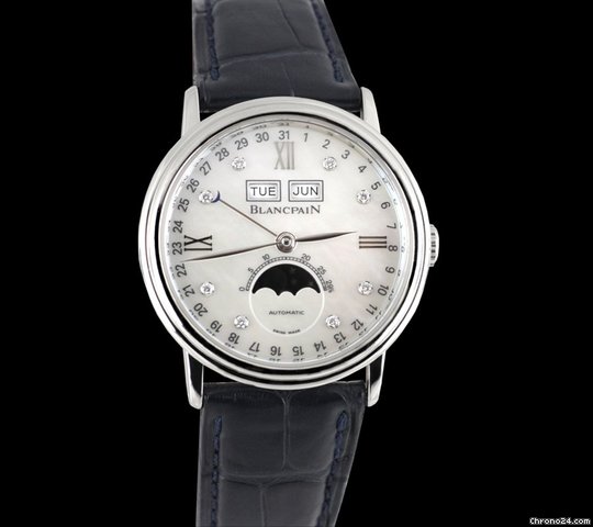 Blancpain Villeret No. 724 SS Diamond Moonphase MOP