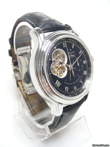 replica Zenith El Primero Open XXT 45mm power reserve chronographe 45mm acier grande taille/big size cadran noir/black dial WATCHES 1 