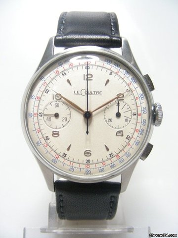 Jaeger-LeCoultre Chronographe vintage steel/acier cadran silver dial