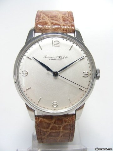 IWC Portugaise cal 89 Classique vintage steel/acier cadran silver dial