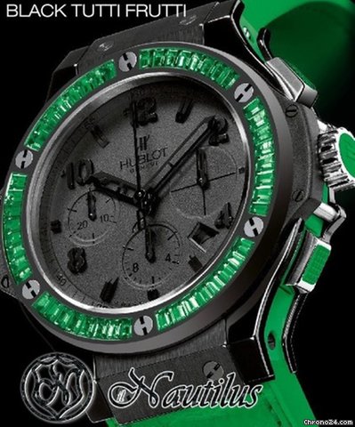 Hublot Black Tutti Frutti Apple /D.S.R.  NEW