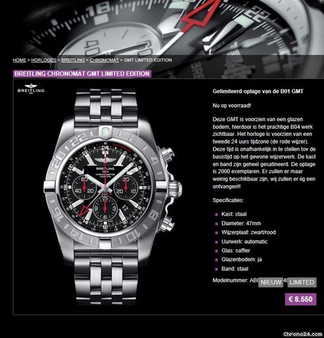 Breitling Chronomat GMT ltd.
