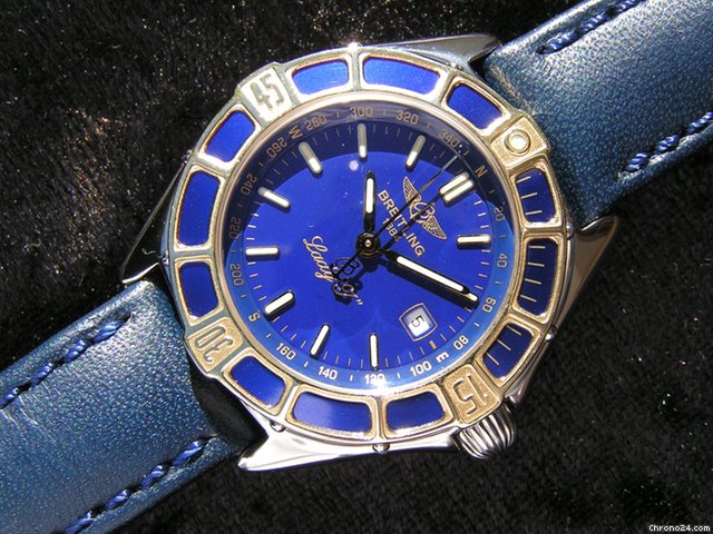 Breitling Lady J blaues Zifferblatt blue dial