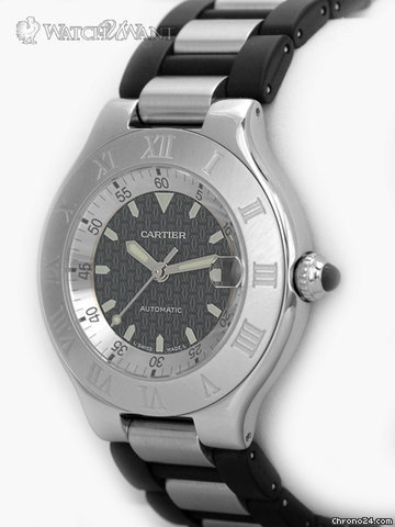 replica Cartier Must 21 Autoscaph - 37mm Stainless Steel - W10147U2 WATCHES 1 