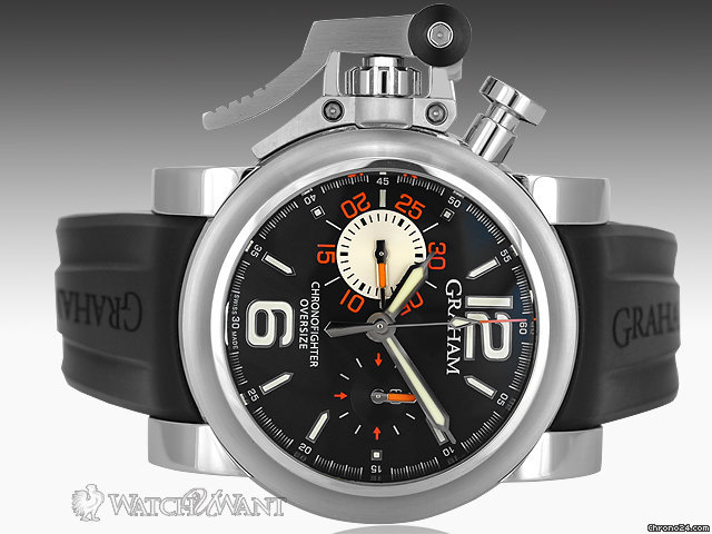 Graham Chronofighter Oversize "Black Ranger" Chronograph - 47mm Stainless Steel - 2OVAS.B07A.K10B
