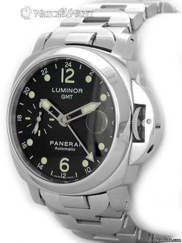 replica Panerai PAM 160 Luminor GMT - 40mm Stainless Steel WATCHES 1 