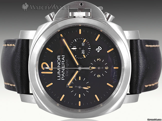 Panerai PAM 356 - Luminor "DIRTY BROWN DIAL DAYLIGHT" Chronograph - 44mm Stainless Steel