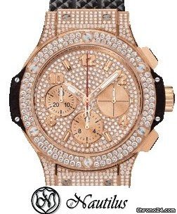 Hublot Big Bang Gold Full Pave /D.S.R. NEW