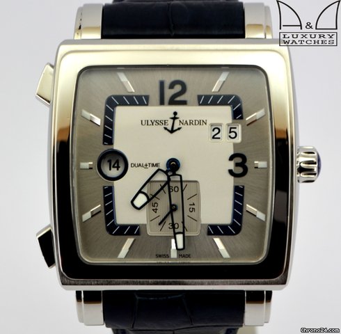 Ulysse Nardin 234.92/601 DUAL TIME QUADRATO ACCIAIO
